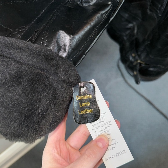 Mens M Collection Genuine Lamb Leather Jacket New - Picture 11 of 12